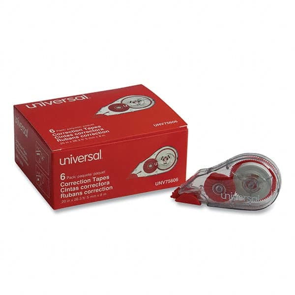 UNIVERSAL - Correction Fluid & Tape Type: Correction Tape Non-Refillable Tape Size: 1/5 x 315" - Caliber Tooling