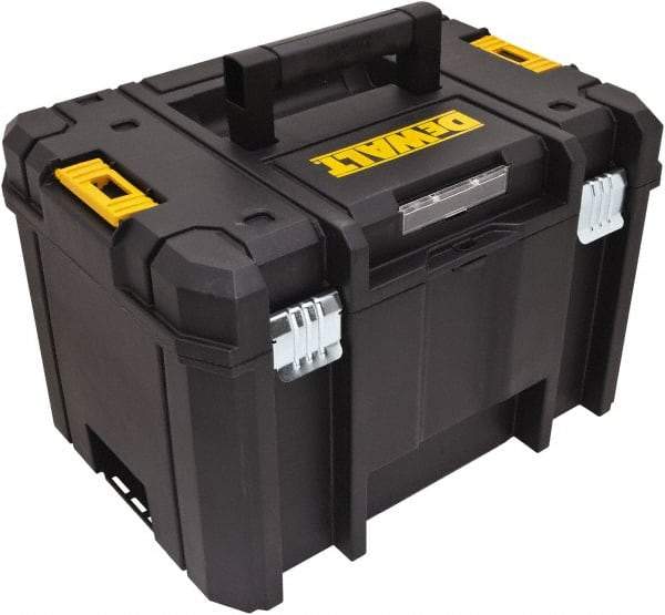 DeWALT - 1 Tray Tool Box - 17-1/4" Wide x 13" Deep x 11-7/8" High, Structural Foam, Black - Caliber Tooling