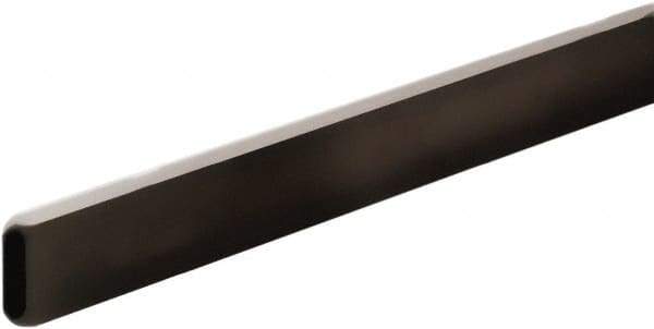 ECONOCO - 1/2" Wide, 1-1/2 High, Open Shelving Accessory/Component - Steel, Matte Finish, 48" Long, Use with 1/2" x 1-1/2" Rectangular Tubing Hangrail Brackets - Caliber Tooling