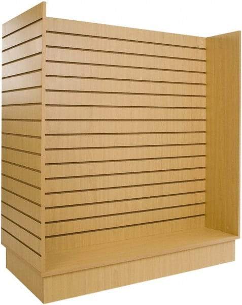 ECONOCO - 49-1/4" Wide, 54 High, Open Shelving Accessory/Component - Melanime Density Fiberboard, 24" Deep, Use with Slatwall Accessories - Caliber Tooling