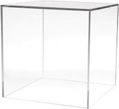 ECONOCO - 12" High x 12" Wide x 12" Deep, Display Cube Plastic Shelving - Clear - Caliber Tooling