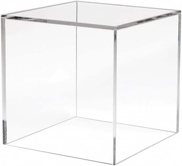 ECONOCO - 8" High x 8" Wide x 8" Deep, Display Cube Plastic Shelving - Clear - Caliber Tooling