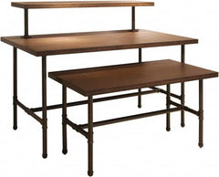 ECONOCO - 54" Long x 14" Wide x 12" High Stationary Table Nesting Topper - Dark Brown, Melamine Top - Caliber Tooling