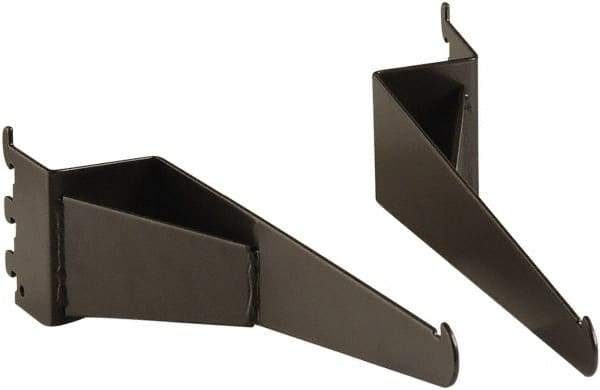 ECONOCO - Anthracite Coated Shelf Bracket - 13" Long, 2" Wide - Caliber Tooling