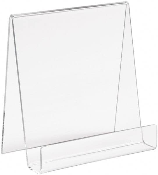 ECONOCO - 5-1/2" Wide x 6" High, Acrylic Display Easel - Clear - Caliber Tooling