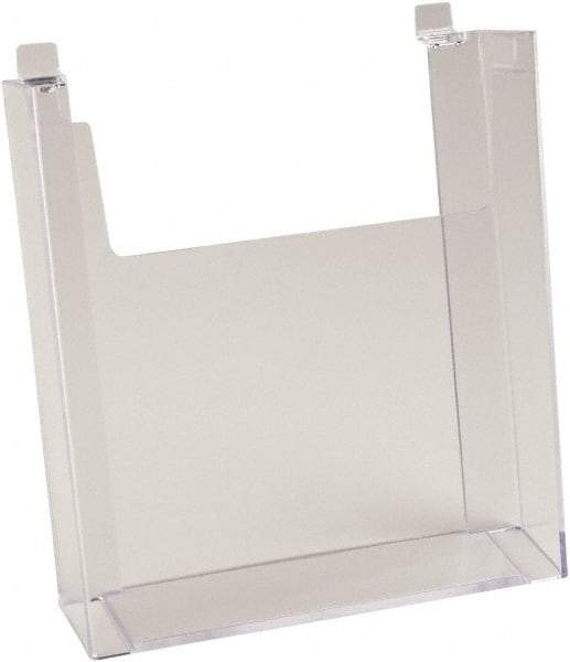 ECONOCO - 8-1/2" Wide x 2-1/4" Deep x 11" High, 1 Compartment, Acrylic Literature Holder - Clear, 8-7/8" Compartment Width x 2-1/4" Compartment Depth x 9-5/8" Compartment Height - Caliber Tooling