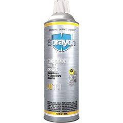 Sprayon - 20 oz Aerosol Calcium General Purpose Grease - White, Food Grade, 285°F Max Temp, NLGIG 2, - Caliber Tooling