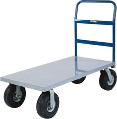 Little Giant - 1,200 Lb Capacity Steel Cushion Load Platform Truck - Steel Deck, 24" OAW, 48" Platform Length - Caliber Tooling