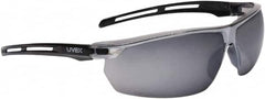 Uvex - Size Universal, Silver Mirror Anti-Fog Lens, Hybrid Safety Glasses/Goggles - Indirect Vent, Black Polycarbonate Frame - Caliber Tooling