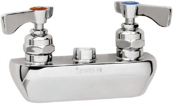 Krowne - Wall Mount, Spoutless Faucet Body Only - Two Handle, Color Coded, Blade Handle, Spoutless, No Drain - Caliber Tooling