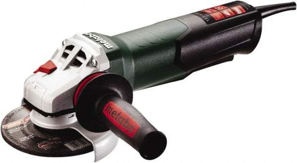 Metabo - 5" Wheel Diam, 11,000 RPM, Corded Angle & Disc Grinder - 5/8-11 Spindle, 120 Volts, 13.5 Amps - Caliber Tooling