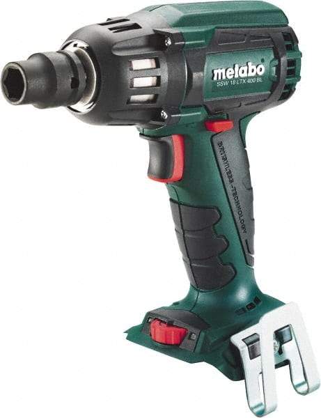 Metabo - 1/2" Drive 18 Volt Pistol Grip Cordless Impact Wrench & Ratchet - 2,150 RPM, 295 Ft/Lb Torque, Lithium-Ion Batteries Not Included - Caliber Tooling