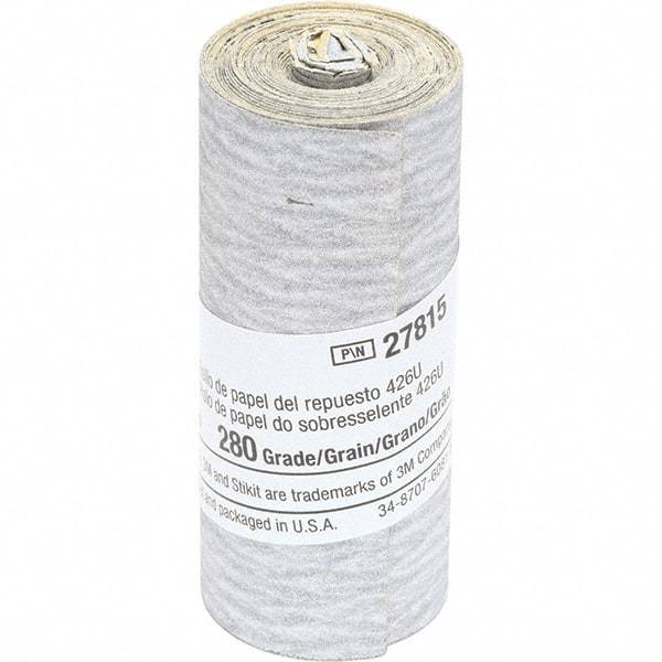 3M - 2-1/2" Diam, 280 Grit Silicon Carbide Adhesive PSA Disc - Very Fine Grade, Gray, Paper Backing, Flexible, Use with Hand Sanding - Caliber Tooling