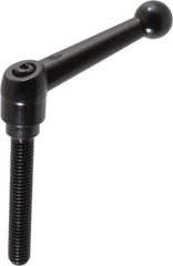 KIPP - 3/8-16, 0.71" Hub Diam, Zinc Die Cast (Steel Components) Threaded Stud Adjustable Clamping Lever - 2.36" Stud Length, 2.87" OAL, 1.79" High - Caliber Tooling