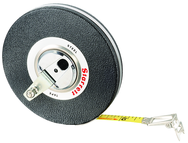 530-100 Closed Reel Measuring Tape-3/8" x 100' - Caliber Tooling