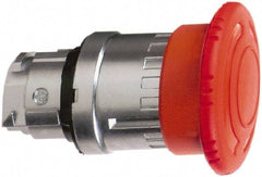 Schneider Electric - 22mm Mount Hole, Extended Mushroom Head, Pushbutton Switch Only - Round, Red Pushbutton, Maintained (MA), Momentary (MO) - Caliber Tooling