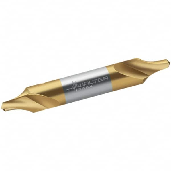 Walter-Titex - Metric Radius Cut 60° Incl Angle High Speed Steel Combo Drill & Countersink - Caliber Tooling