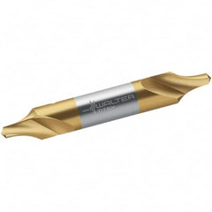 Walter-Titex - Metric Radius Cut 60° Incl Angle High Speed Steel Combo Drill & Countersink - Caliber Tooling