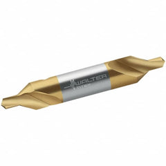 Walter-Titex - Metric Plain Cut 60° Incl Angle High Speed Steel Combo Drill & Countersink - Caliber Tooling