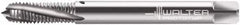 Walter-Prototyp - 3/8-16 UNJC 3 Flute 3B Modified Bottoming Spiral Flute Tap - Powdered Metal, Bright Finish, 100mm OAL, Right Hand Flute, Right Hand Thread, Series 224101 - Caliber Tooling