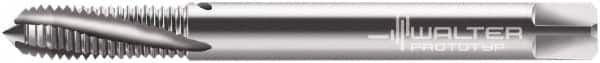 Walter-Prototyp - M6x1.00 Metric Special (MJ) 3 Flute 4H Modified Bottoming Spiral Flute Tap - Powdered Metal, Bright Finish, 80mm OAL, Right Hand Flute, Right Hand Thread, Series 2041014 - Caliber Tooling