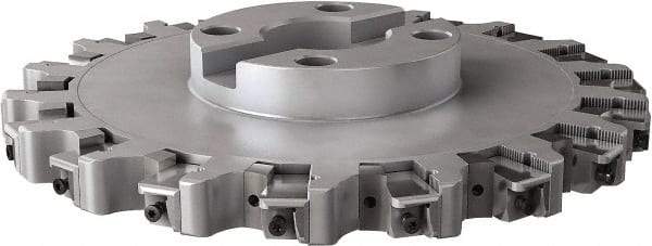 Seco - Shell Mount Connection, 0.6299" Cutting Width, 3.6024" Depth of Cut, 315mm Cutter Diam, 2.3622" Hole Diam, 18 Tooth Indexable Slotting Cutter - R335.25 Toolholder, LNHQ 1707, XNHQ 1707 Insert, Right Hand Cutting Direction - Caliber Tooling