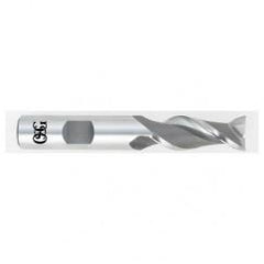 1 Dia. x 4-1/2 Overall Length 2-Flute Square End HSS-CO SE End Mill-Round Shank-Center Cutting-Uncoated - Caliber Tooling