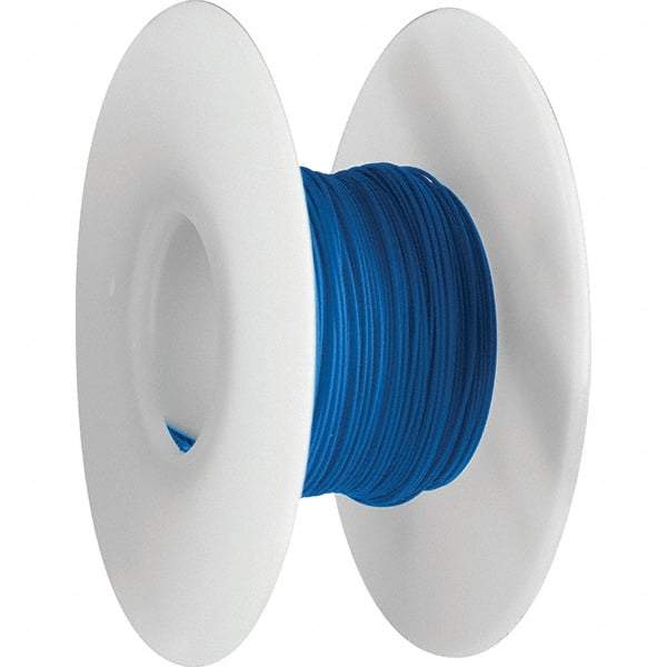 OK Industries - 30 AWG, 1 Strand, 304 m OAL, Copper Hook Up Wire - Blue Kynar Jacket - Caliber Tooling