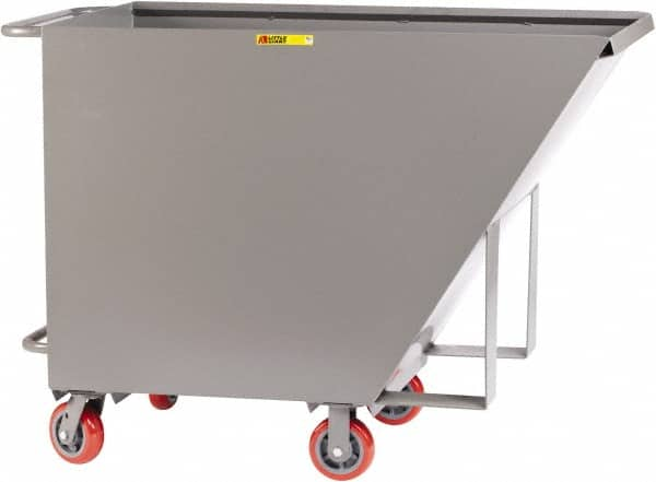 Little Giant - 2,000 Lb Load Capacity, 3/4 Cu Yd, Steel Tilt Truck - 27" Wide x 56-3/4" Long x 40-5/8" High, Gray - Caliber Tooling