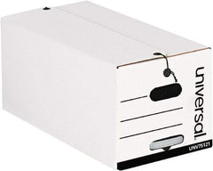 Universal One - 37-1/4" Wide x 18" High x 10" Deep, Storage Box - Corrugated Fiberboard, White - Caliber Tooling