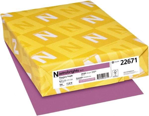 Neenah Paper - 8-1/2" x 11" Planetary Purple Colored Copy Paper - Use with Laser Printers, Copiers, Inkjet Printers - Caliber Tooling