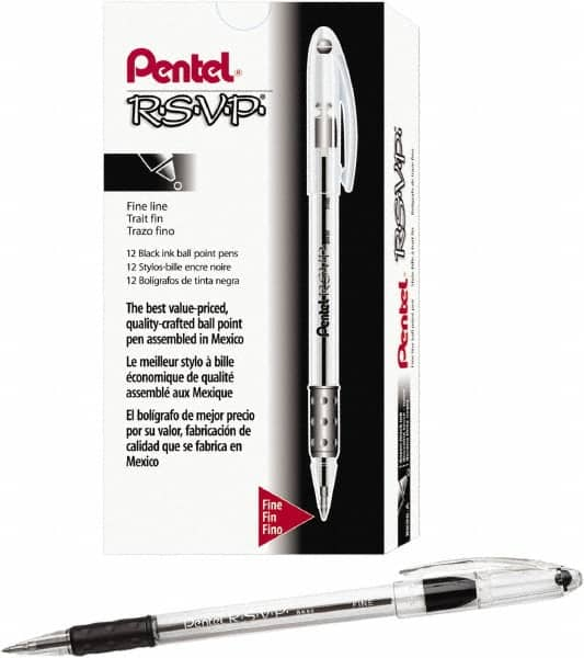 Pentel - Conical Ball Point Pen - Black - Caliber Tooling