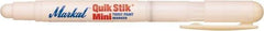 Markal - White Solid Paint Marker - Fine Medium Tip, Alcohol Base Ink - Caliber Tooling