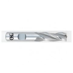 1/2 Dia. x 2-11/16 Overall Length 3-Flute Square End HSS-CO SE End Mill-Round Shank-Center Cutting-Uncoated - Caliber Tooling