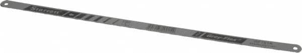 Starrett - 12" Long, 18 Teeth per Inch, Carbon Steel Hand Hacksaw Blade - Toothed Edge, 1/2" Wide x 0.025" Thick, Flexible - Caliber Tooling