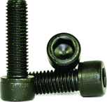 M5 - .80 x 75mm - Black Finish Heat Treated Alloy Steel - Cap Screws - Socket Head - Caliber Tooling