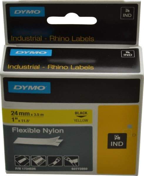 Rhino - 450,732" Long, Yellow Flexible Nylon Self Laminating Label - For RHINO 6000 or RHINO 6500 - Caliber Tooling