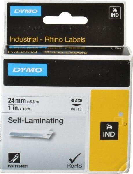 Rhino - 216" Long, White Vinyl Self Laminating Label - For RHINO 6000 or RHINO 6500 - Caliber Tooling