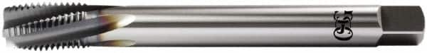 OSG - M20x2.50 Metric Coarse 5 Flute Plug Spiral Flute Tap - Vanadium High Speed Steel, TiCN Finish, Left Hand Flute, Right Hand Thread, D8, Series 13118 - Caliber Tooling