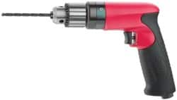 Sioux Tools - 1/4" Keyed Chuck - Pistol Grip Handle, 4,000 RPM, 11.8 LPS, 25 CFM, 0.6 hp - Caliber Tooling