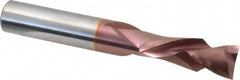 Onsrud - 1/2" Cutting Diam x 1-3/8" Length of Cut, 2 Flute, Compression Spiral Router Bit - Marathon Coated, Right Hand Cut, Solid Carbide, 3" OAL x 1/2" Shank Diam, Double Edge, 30° Helix Angle - Caliber Tooling