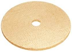 Osborn - 6" Diam x 1/4" Thick Unmounted Buffing Wheel - 9 Ply, Laminated Sisal, 1" Arbor Hole, Hard Density, Coarse Grade - Caliber Tooling