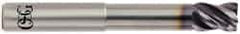 OSG - 3/4", 4 Flute, Single End, Solid Carbide, 0.03" Corner Radius End Mill - 5-1/4" OAL, 35° Helix, Right Hand Flute, 1" LOC, Right Hand Cut, 3-1/4" Extended Reach - Caliber Tooling