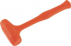 Proto - 28 oz Head 2" Face Diam Urethane Dead Blow Hammer - 12" OAL, Urethane Handle - Caliber Tooling