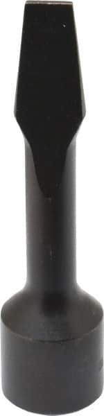 Proto - 3/8" Drive, 5/16" Wide x 3/64" Thick Blade, Standard Slotted Screwdriver Socket - 3" OAL - Caliber Tooling