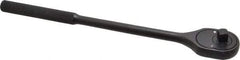 Proto - 3/8" Drive Pear Head Ratchet - Black Oxide Finish, 11" OAL, 24 Gear Teeth - Caliber Tooling