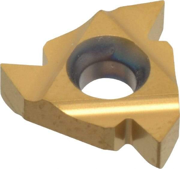 Hertel - 16ER External Right Hand 14-8 Partial Profile 60° Laydown Threading Insert - Grade HG630TR, TiC/TiN Coated Carbide - Caliber Tooling