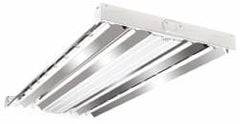 Cooper Lighting - 4 Lamps, 32 Watts, Fluorescent, High Bay Fixture - 48-7/16" Long x 2-15/32" High x 19-17/32" Wide, 120/208/240/277 Volt, Steel Housing - Caliber Tooling