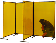 6' x 6' Yellow Transparent Vinyl Screen - Caliber Tooling