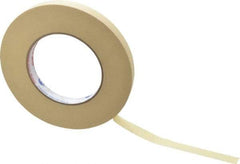 Intertape - 1/2" Wide x 60 Yd Long Tan Paper Masking Tape - Series PG21, 7.3 mil Thick, 26 In/Lb Tensile Strength - Caliber Tooling